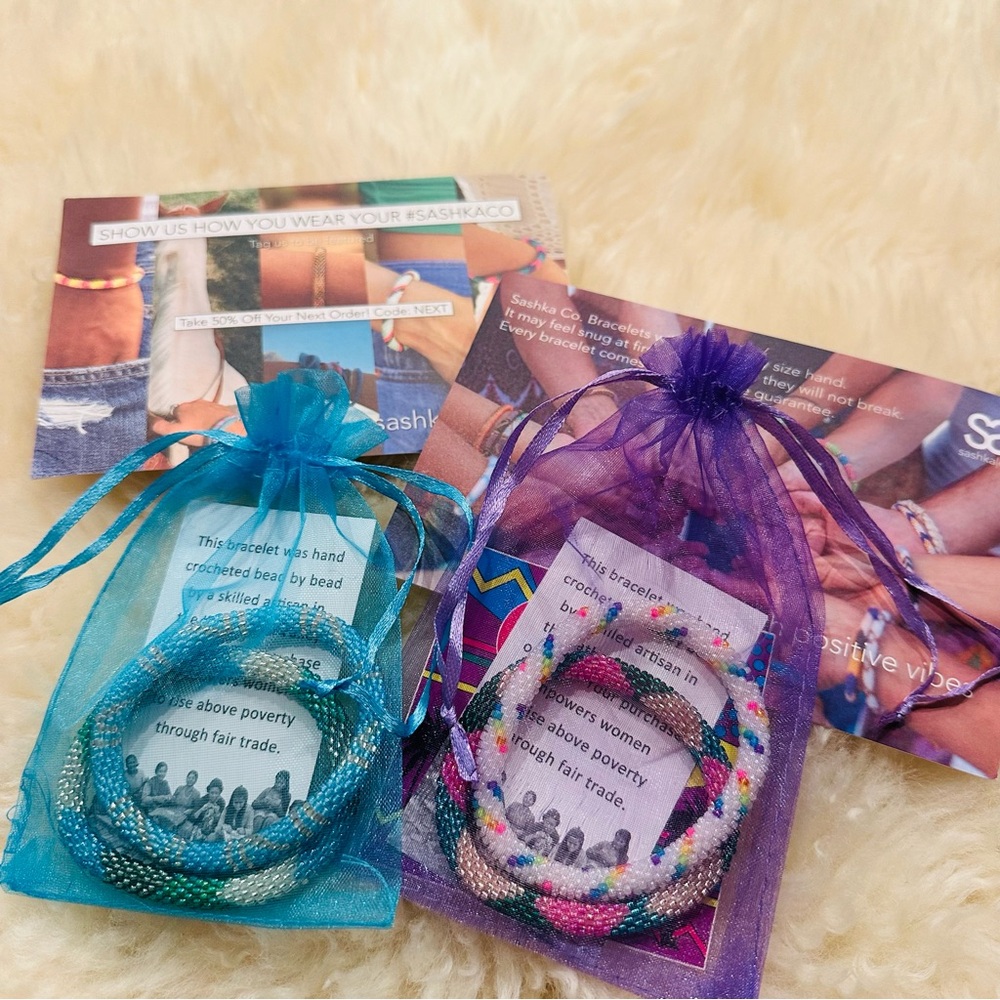 Sashka Co. Four Beaded Bracelets Bundle